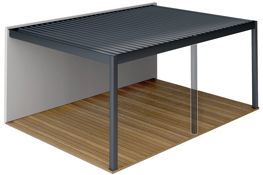 Wandmontierte Pergola