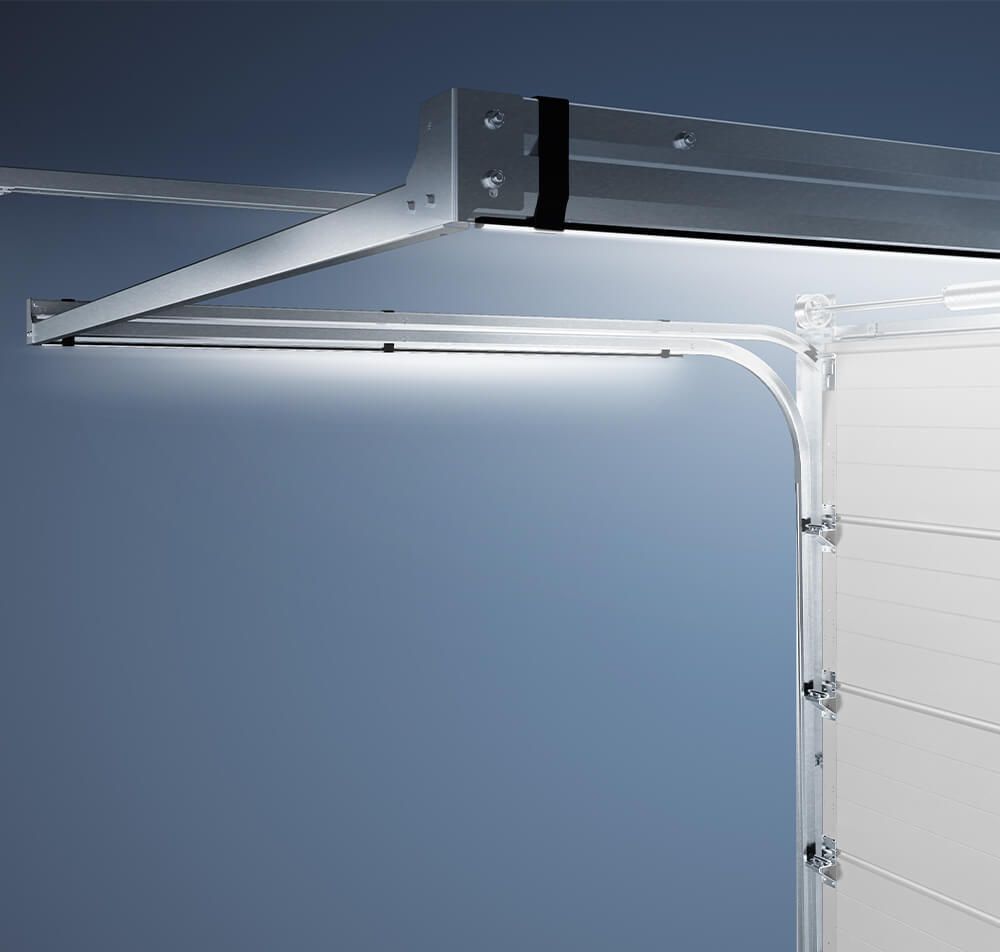 LED-Beleuchtung unter den Führungsschienen