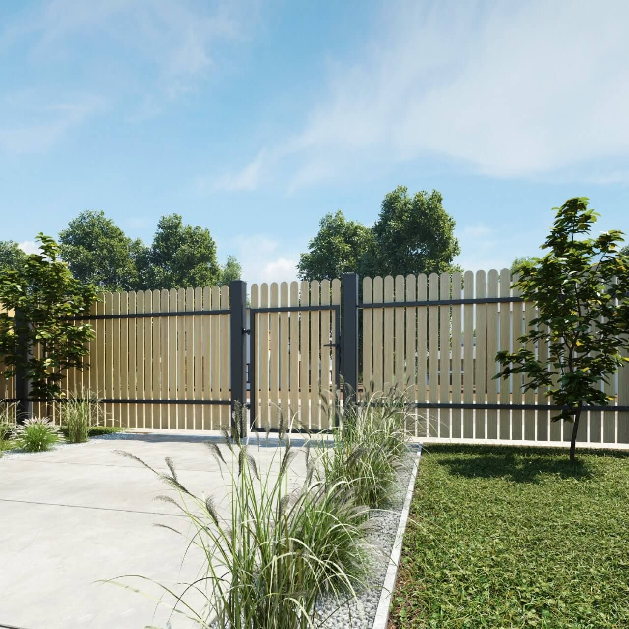 Zaun aus WIŚNIOWSKI-Holz