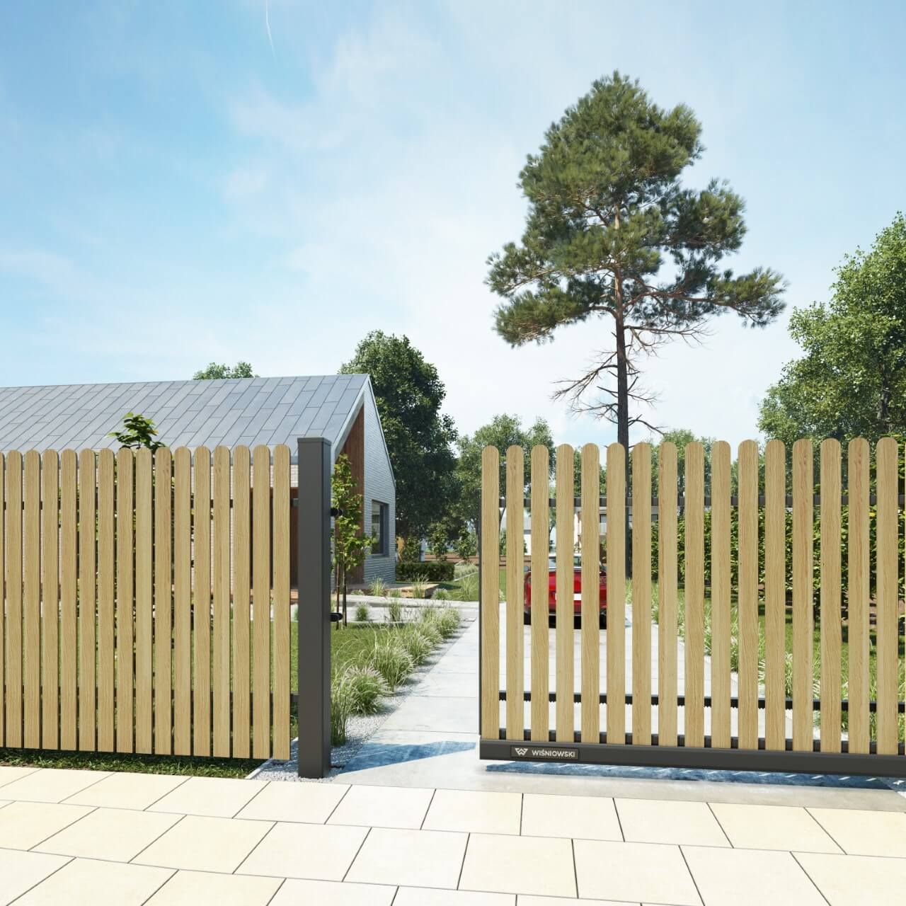 Individuell gestalteter Zaun