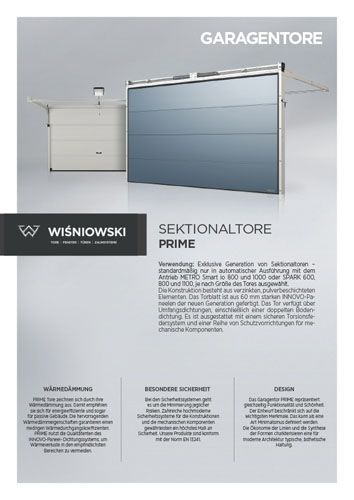 Sektionaltore PRIME